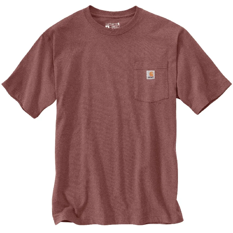 Lazy Style K87 - Loose Fit Heavyweight Pocket Tee, Apple Butter