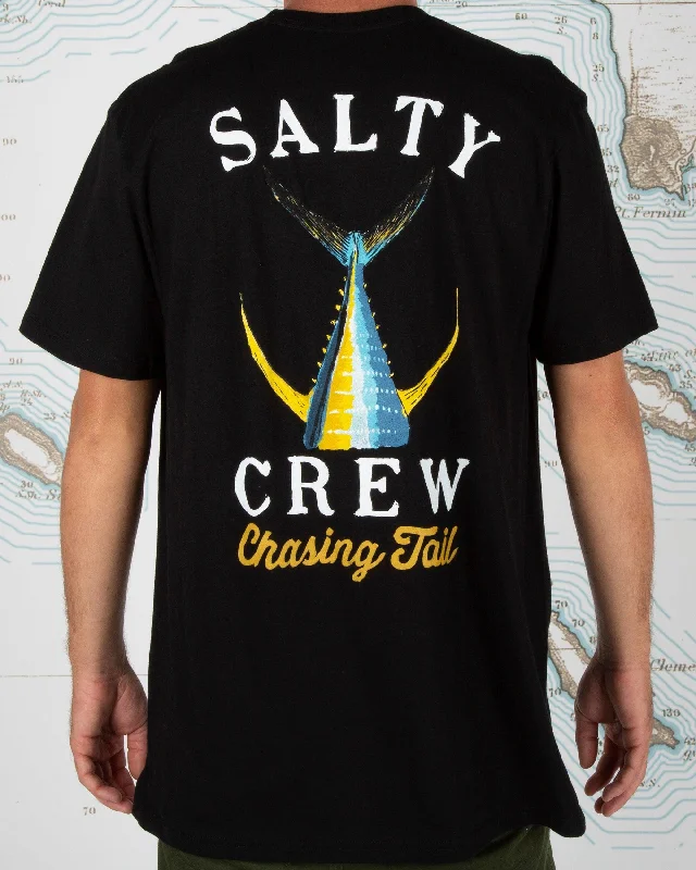 Practical Style Tailed Classic S/S Tee - Black
