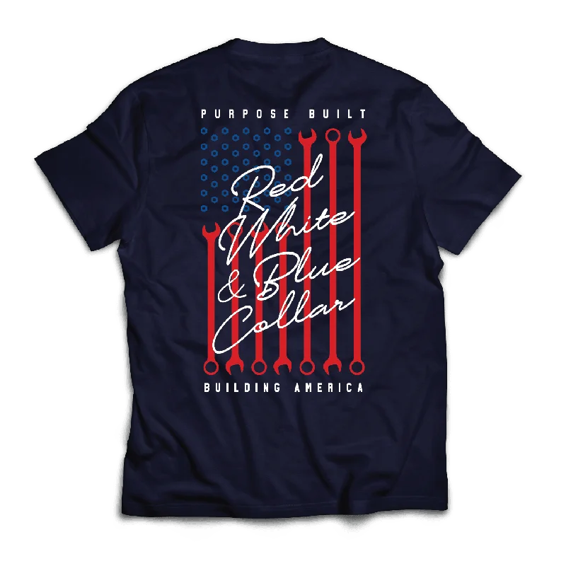 Age-reducing Style Hang em' High Tee, Navy