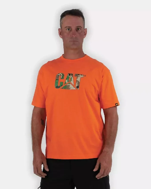 Must-have For Fashion Men's Trademark Logo T-Shirt - Blaze Digi Camo