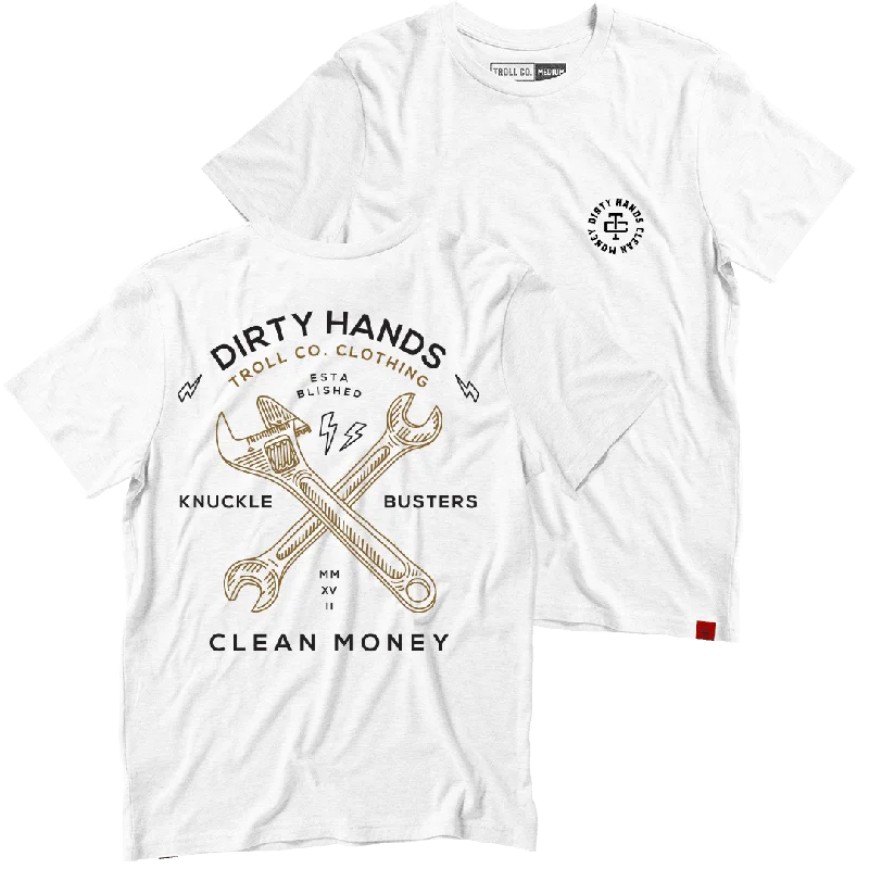 Exquisite Design Twisted Wrenches T-Shirt: White