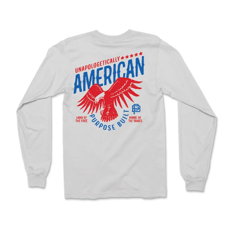 Youthful Vitality Unapologetically America L/S Tee, White