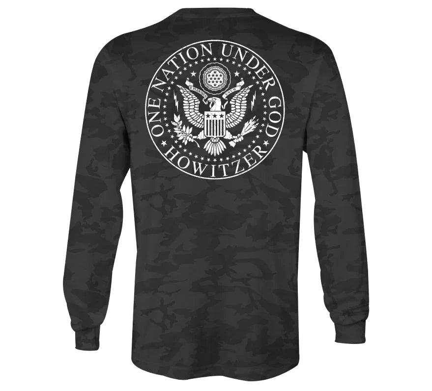 Personalized Series Under God L/S T-Shirt - Black Camo