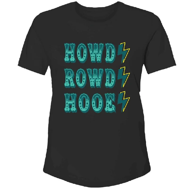Elegant Design Howdy Rowdy Hooey T-shirt - Black