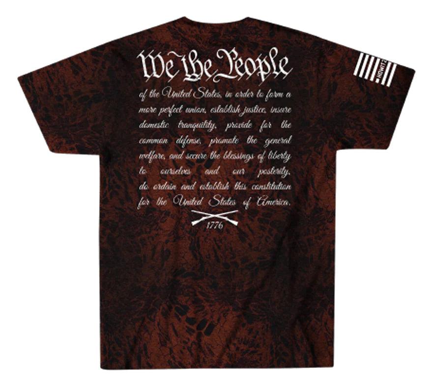 Embroidery Design We Will Defend S/S T-Shirt - Black