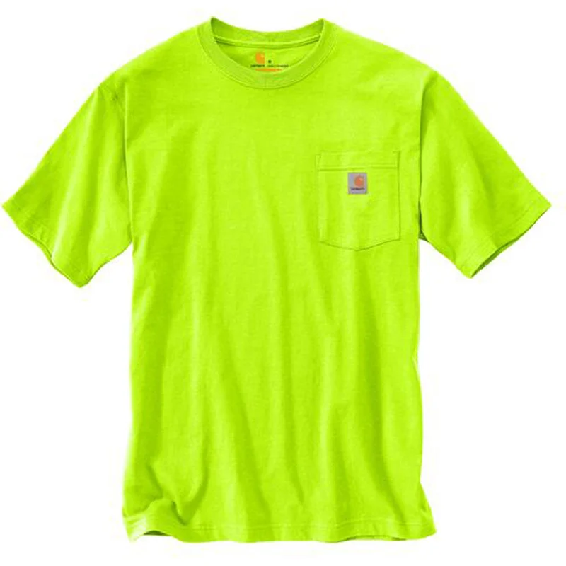 High-quality Fabrics K87 - Loose Fit Heavyweight Pocket Tee, Bright Lime