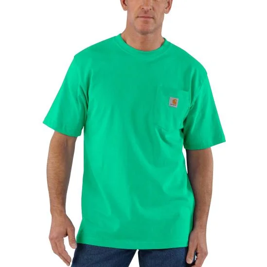 Comfortable Series K87 - Loose Fit Heavyweight Pocket Tee, Malachite (Seasonal)