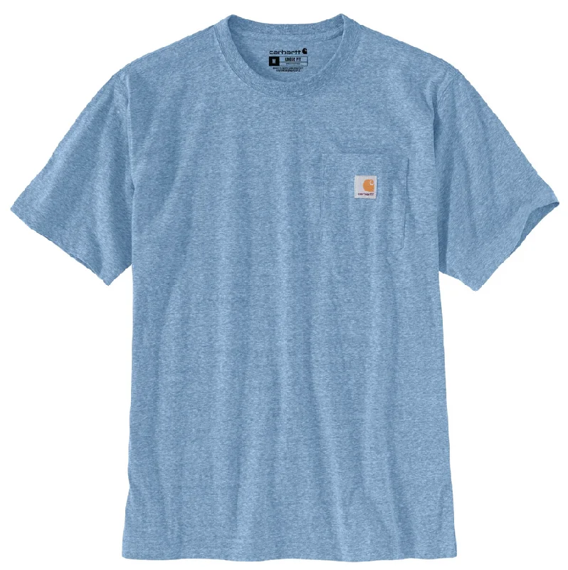 High-quality Styles K87 - Loose Fit Heavyweight Pocket Tee, Skystone Heather (Seasonal)