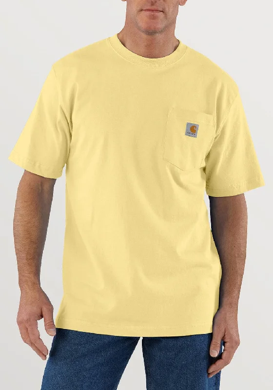 Elegant Design K87 - Loose fit heavyweight short-sleeve pocket t-shirt - Pale Sun (Seasonal)