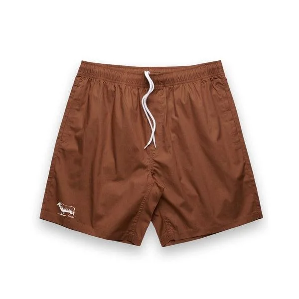 Black Sheep Icon Beach Shorts Clay