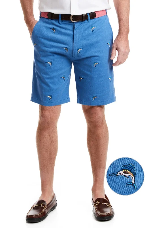 Cisco Short Deep Ocean Blue with Sailfish