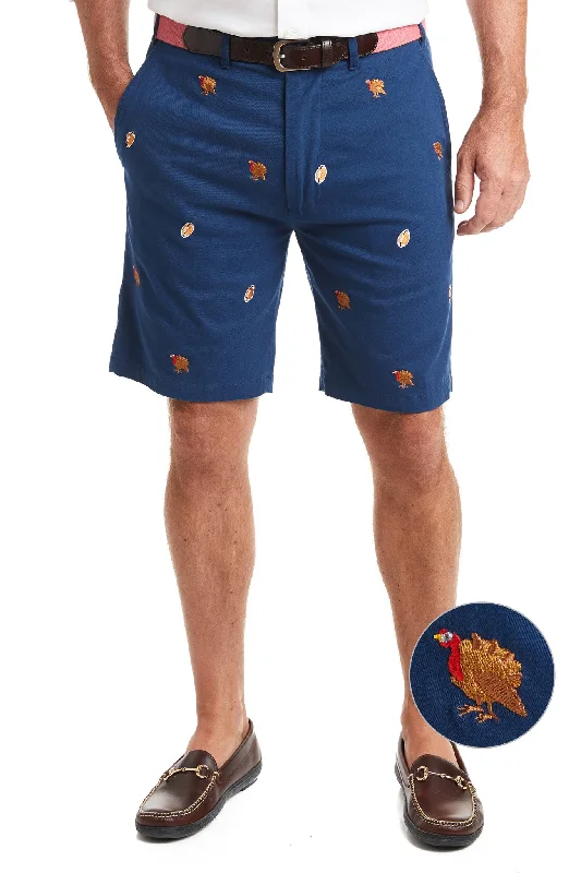 Cisco Short Nantucket Navy with Turkey & Football