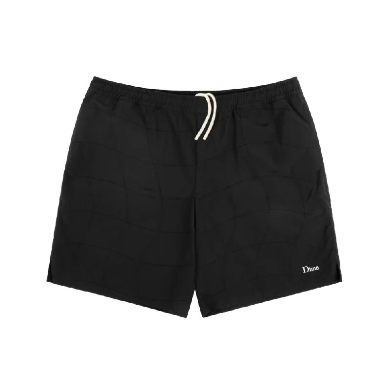 Dime Wave Quilted Shorts Black