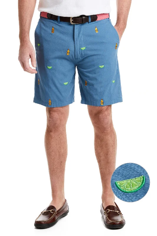 Island Short Canvas Dark Denim with Tequila Salt & Lime