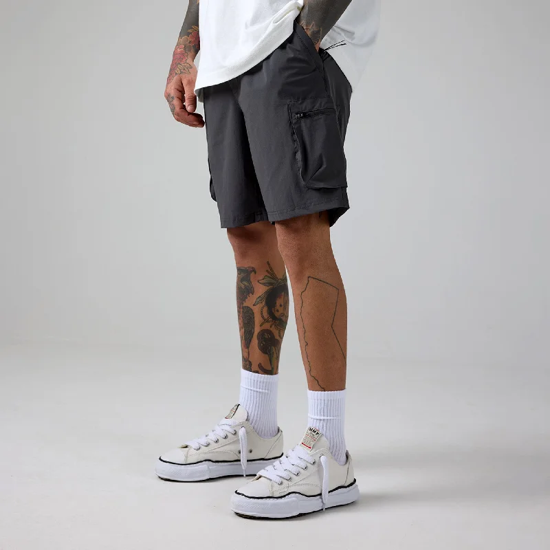 Tech Utility Short | Charcoal