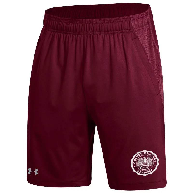 Under Armour Mens Culver Seal Tech Short - Maroon